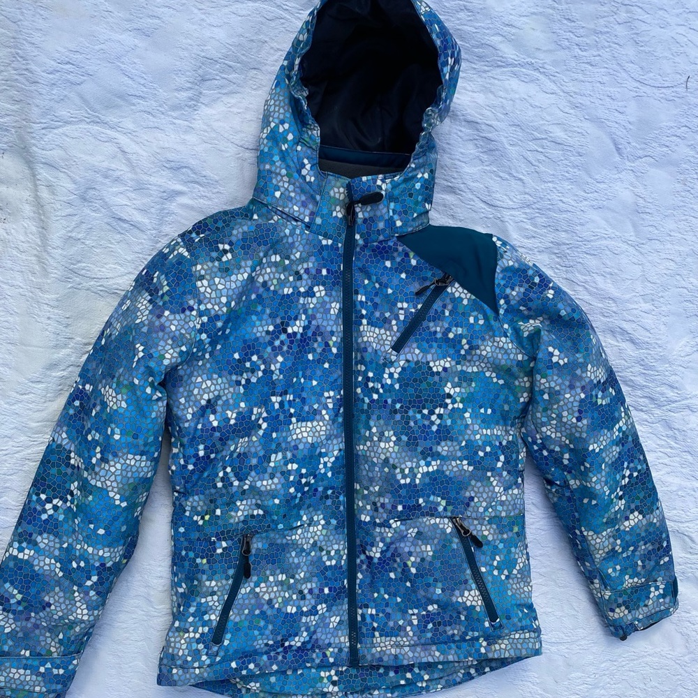 Boulder Gear Youth ski jacket XL kaleidoscope blue